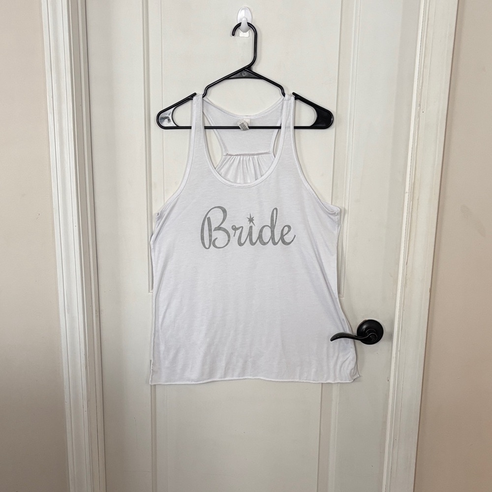 Bella Canvas White Bride Tank Top